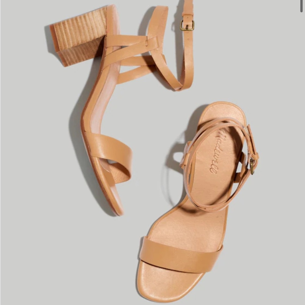 Madewell Loli Ankle-Strap - Light Brown Women's Sandals - 5.5